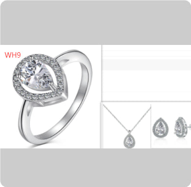 S925 Sterling Silver Jewelry Set