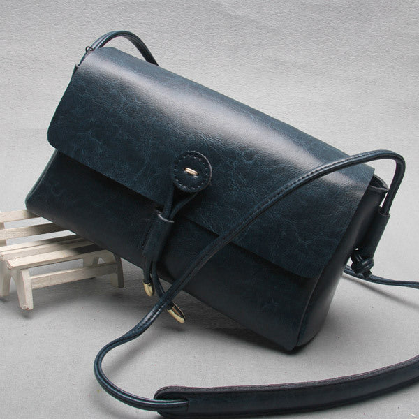 Leather bag bag buttons Korea new fashion shoulder bag ladies bags wholesale cross retro trend
