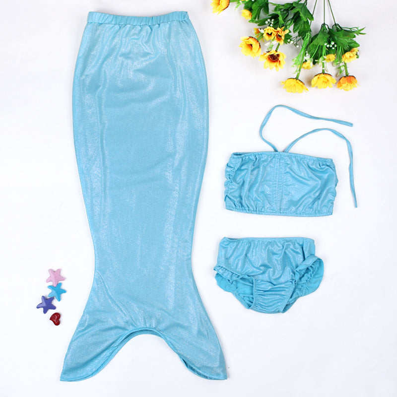 European and American foreign trade explosion Child Girls Cosplay Mermaid suit children's swimwear bikinis