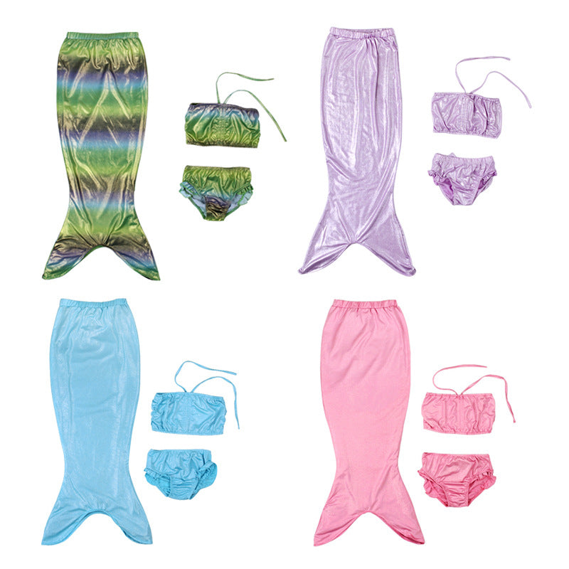 European and American foreign trade explosion Child Girls Cosplay Mermaid suit children's swimwear bikinis