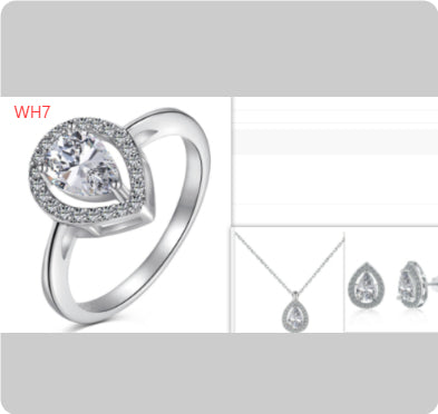 S925 Sterling Silver Jewelry Set