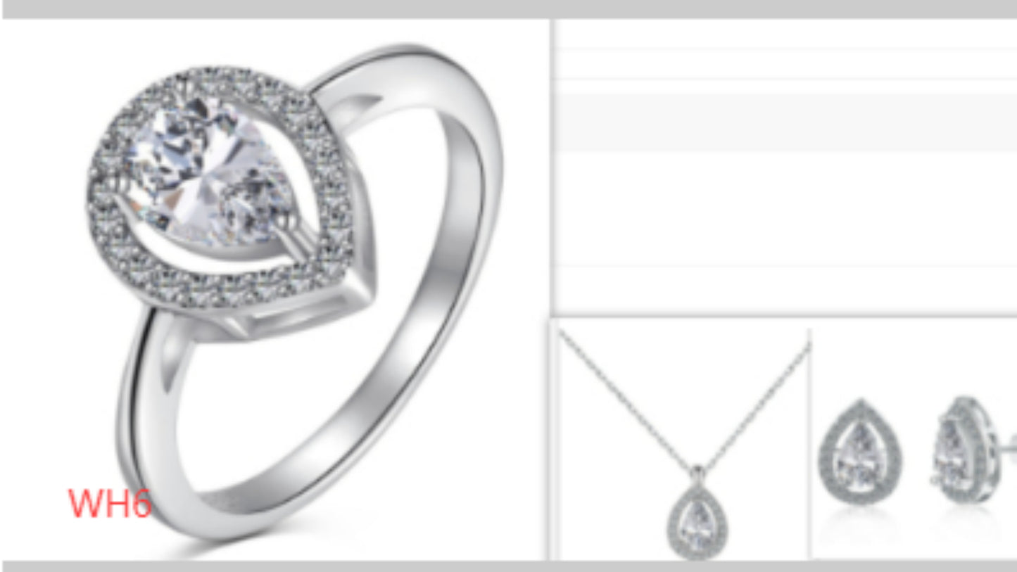 S925 Sterling Silver Jewelry Set
