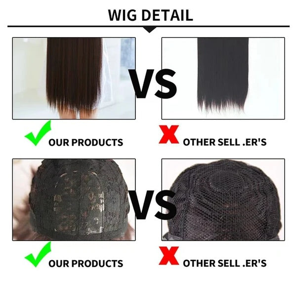 AA Hair Front Wig Womens Brazilian Human Long Curly Lace Wavy Hair Wigs US